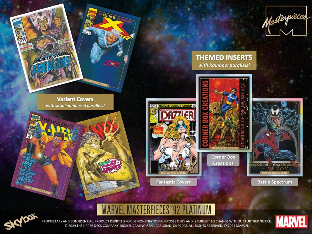 2024 UPPER DECK MARVEL MASTERPIECES '92 PLATINUM TRADING CARDS
