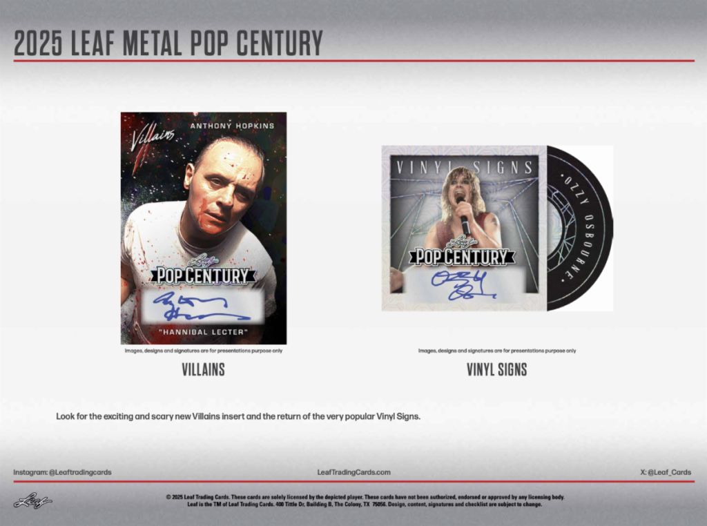 2025 LEAF METAL POP CENTURY TRADING CARD HOBBY【製品情報