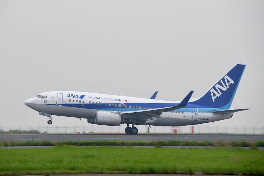 1/200 ANA 737-700 JA02AN (73P) フラップダウン ANA Boeing 737