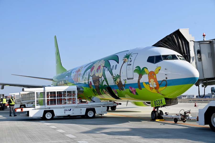 フォトレポート】ソラシドエア、ポケモン描いた特別機「ナッシー