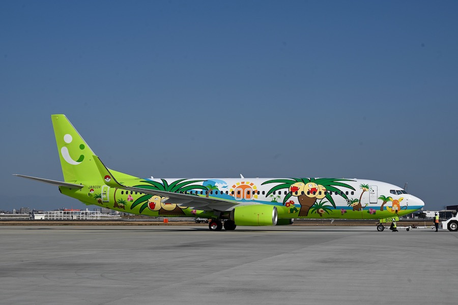 フォトレポート】ソラシドエア、ポケモン描いた特別機「ナッシー