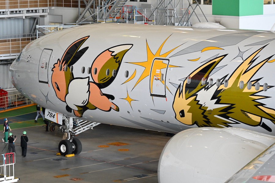 ANAの新ポケモン塗装機「イーブイジェットNH」外観レポート 2028年頃