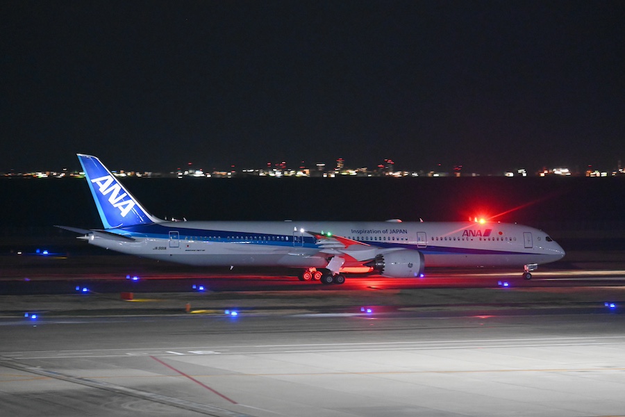 ANAの国内線用787-10、初号機が羽田到着 3月27日就航へ - TRAICY