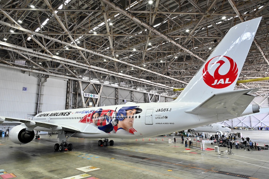 JAL Unveils 'DREAM SHO JET' A350 Featuring MLB Star Shohei Ohtani