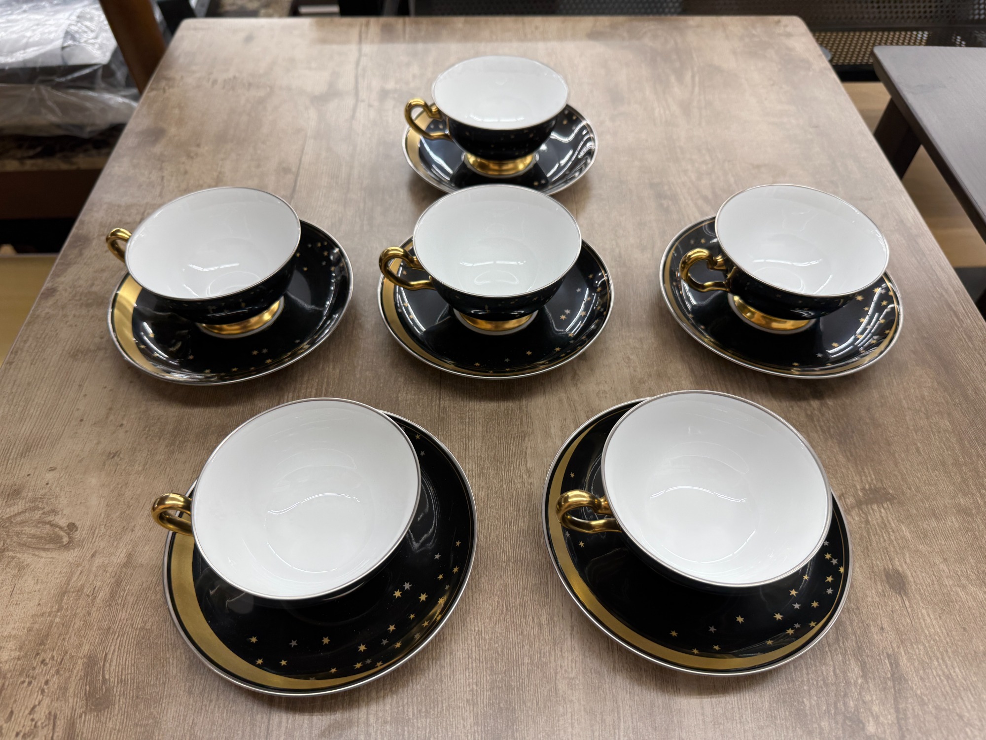 大倉陶園 カップ&ソーサー 三日月と星 6Pセット 買取入荷しました