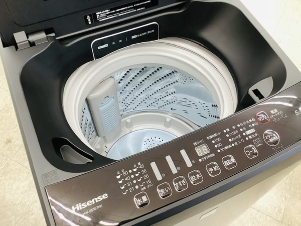 黒い洗濯機！？ Hisense（ハイセンス）HW-G55E7KKのご紹介！【春日部店
