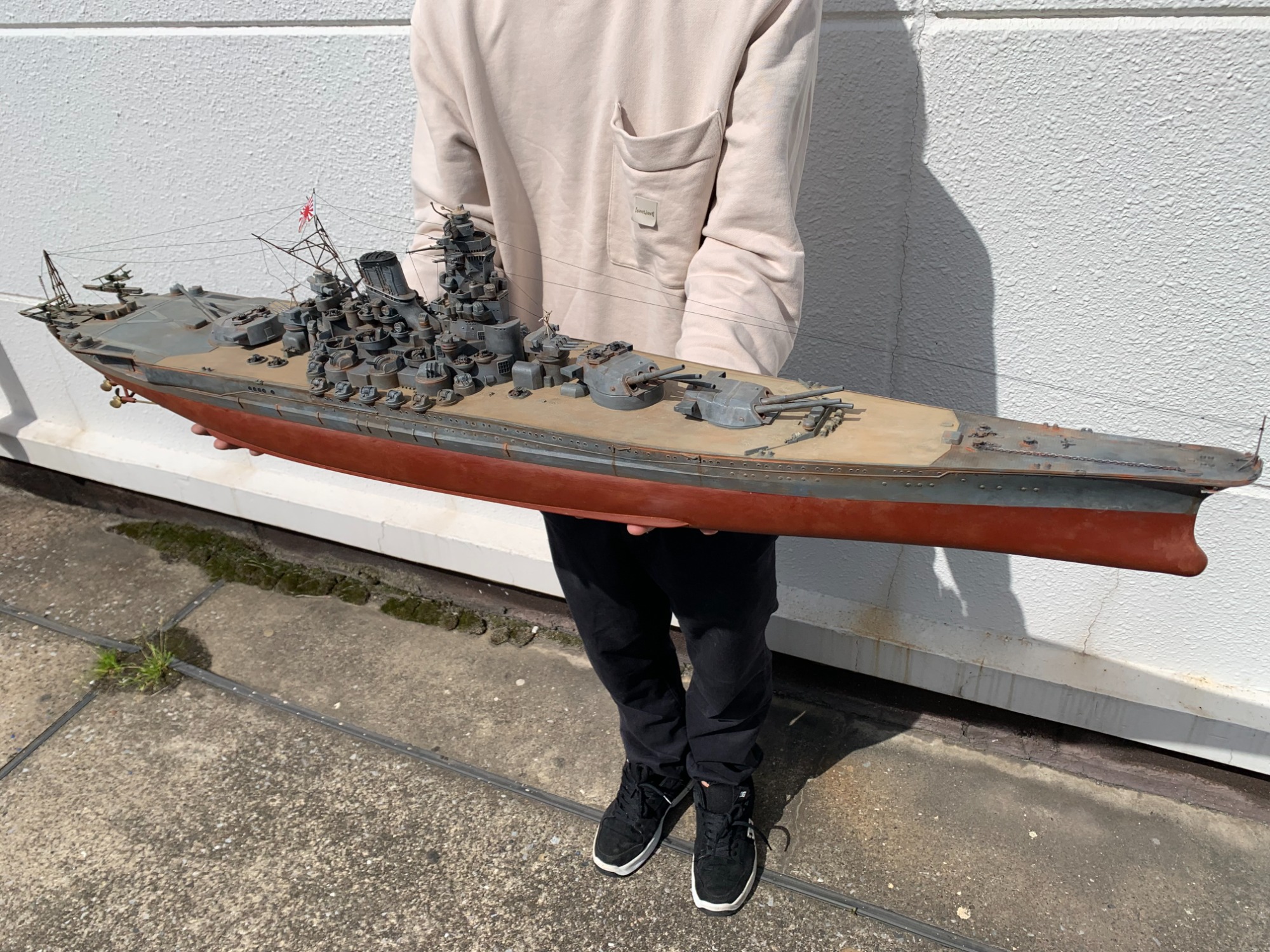 大迫力の最大級戦艦】有井(ARII) 1/250 日本海軍 戦艦大和 塗装組立済