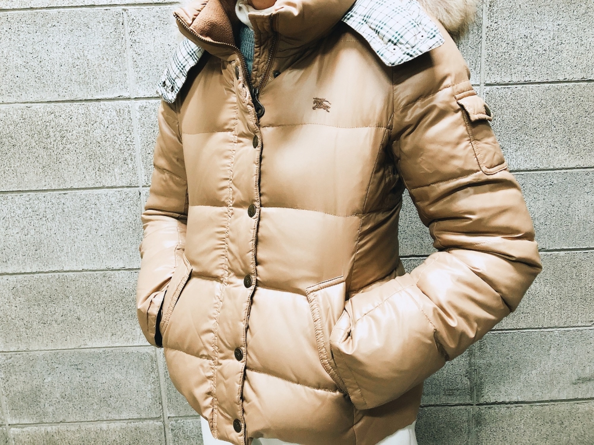 BURBERRY BLUE LABEL（バーバリーブルーレーベル）ダウンジャケットの