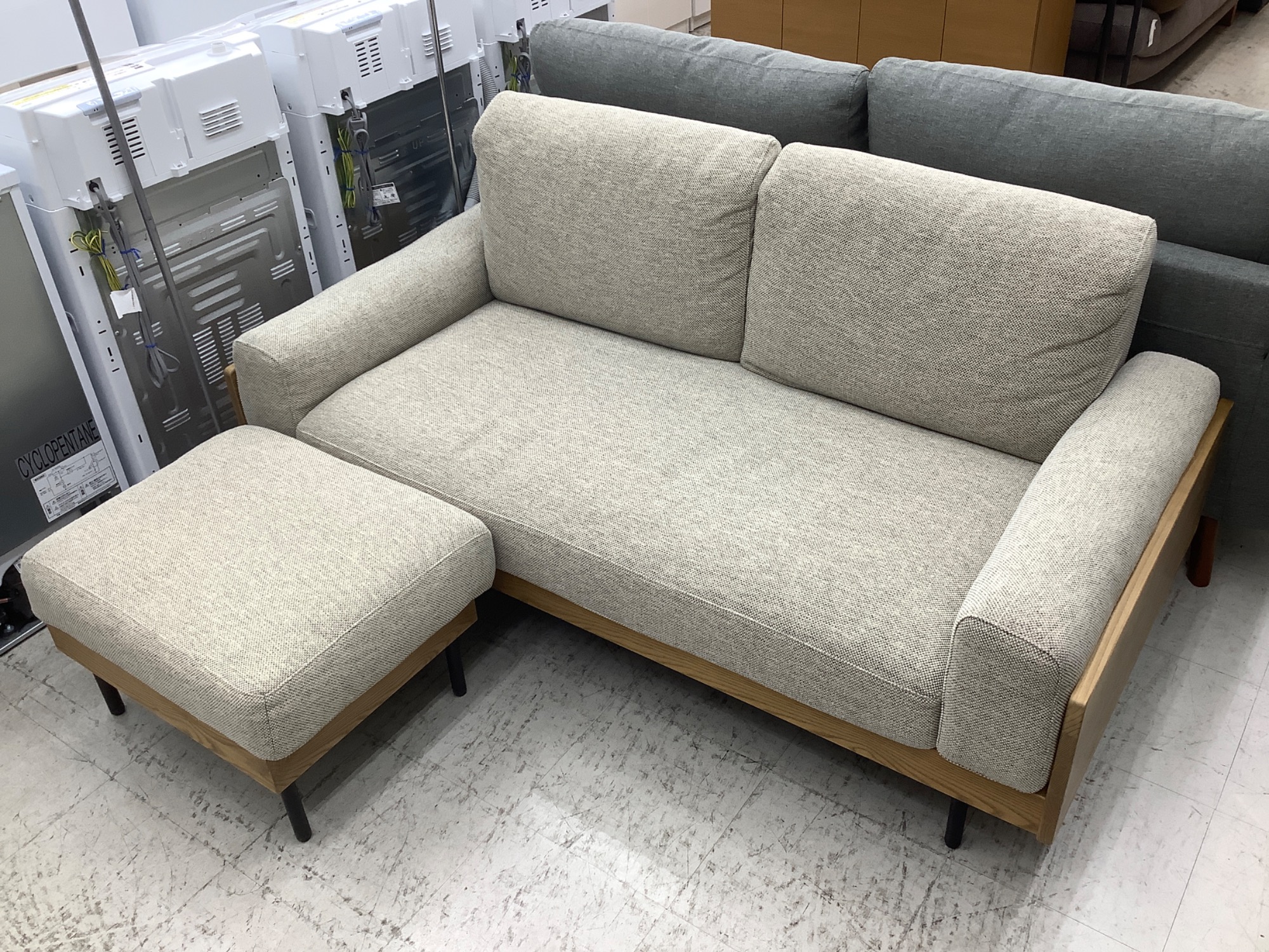 unico(ウニコ) カバーリングソファー 2.5シーター（オットマン付