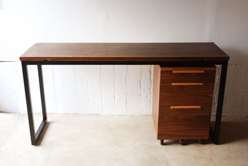 オーダーデスクワゴン ウォールナット c5014 - オーダーメイド家具