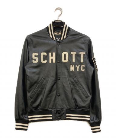中古・古着通販】Schott (ショット) ラムレザー ワッペン スタジャン