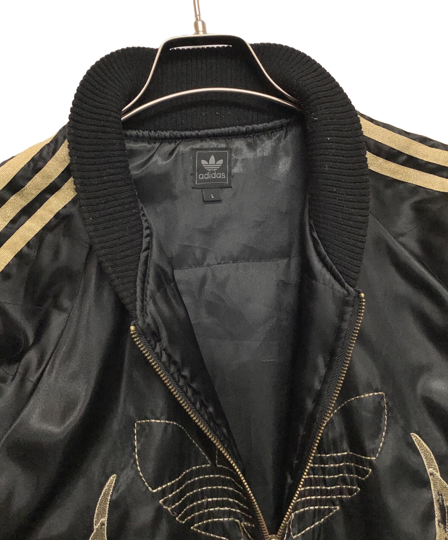 中古・古着通販】adidas (アディダス) スカジャン ブラック サイズ:L