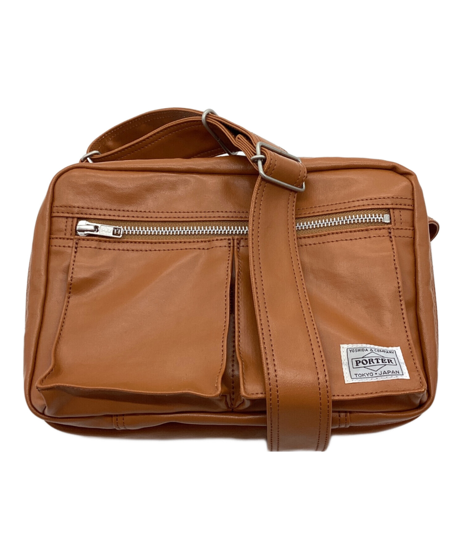 中古・古着通販】PORTER (ポーター) ショルダーバッグ ブラウン