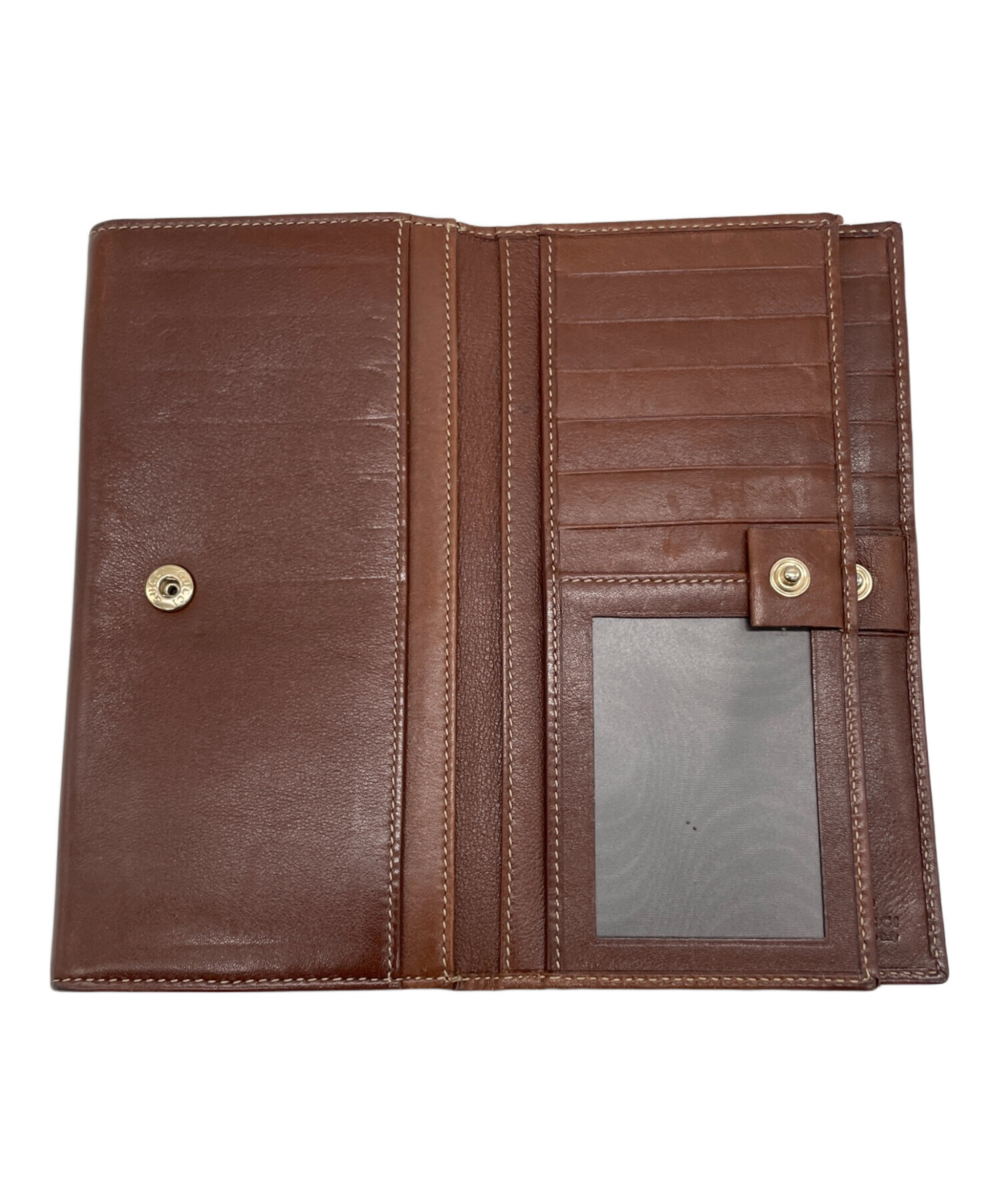 中古・古着通販】GUCCI (グッチ) ホースビット 長財布 ブラウン