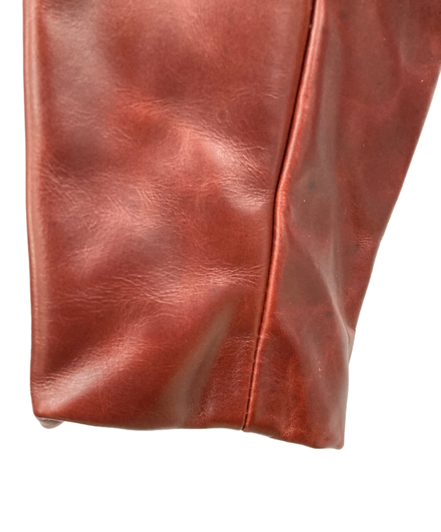 中古・古着通販】VANSON (バンソン) TYPE:Bレザージャケット レッド