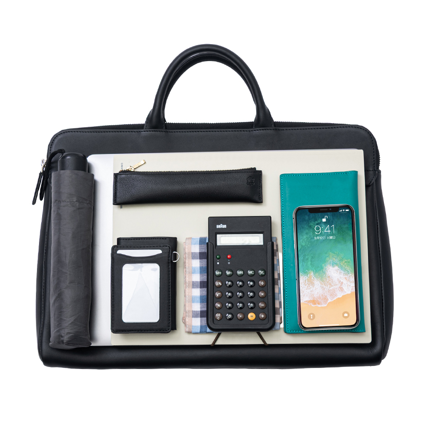 曲線が美しい薄マチブリーフ収納力比較／ALFAシリーズ – 革・レザー