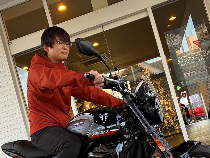 納車御礼】🎊トライデント660 / ジェットブラック✨✨ | トライアンフ水戸