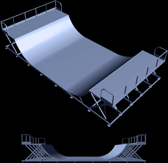 スケートパークファクトリー ミニランプ