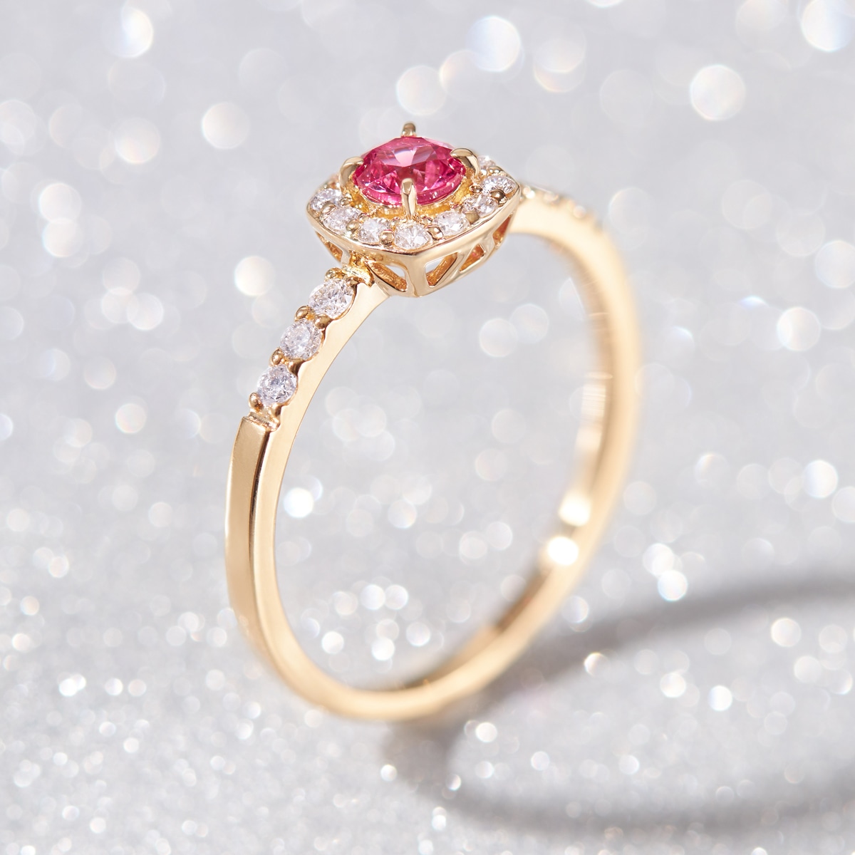 K18イエローゴールドルビーリング(RFR422-002)|TSUTSUMI（ジュエリー