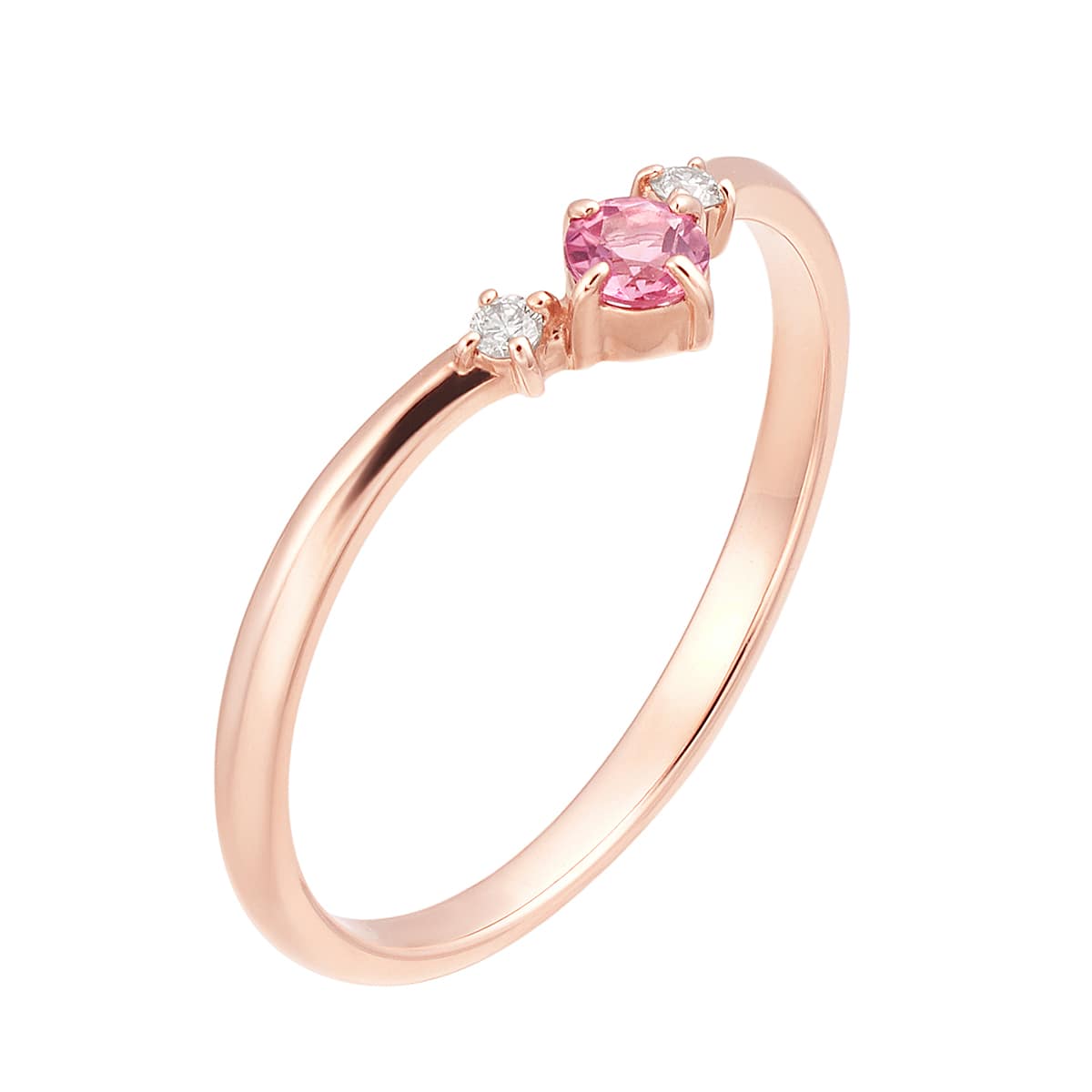 K10ピンクゴールドピンクトルマリンリング(RFR387-002)|TSUTSUMI