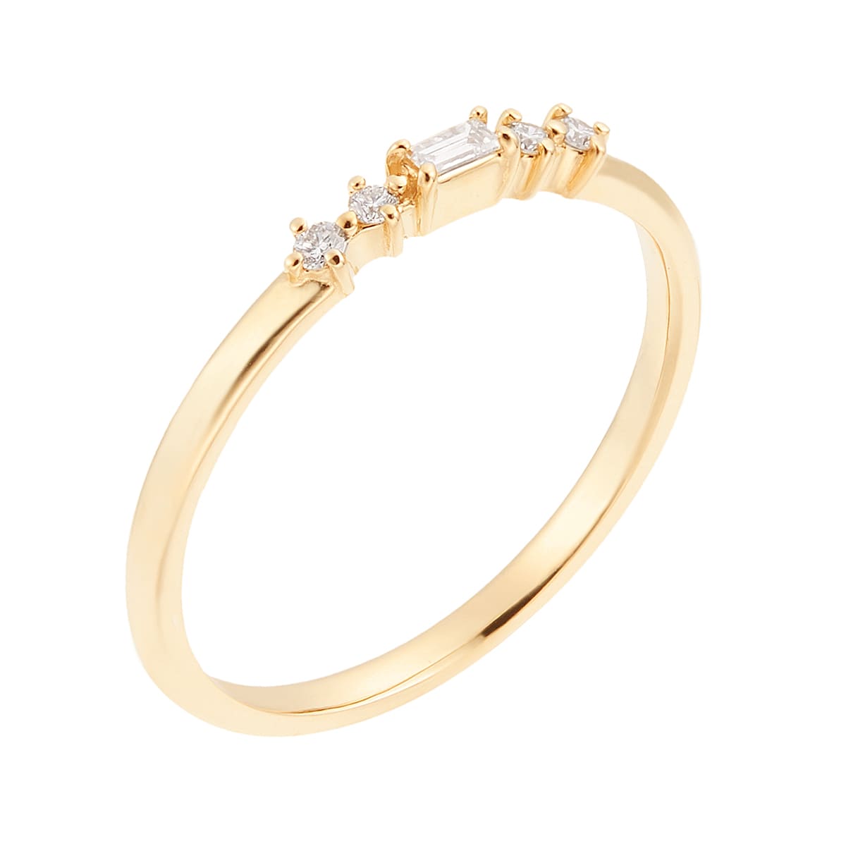 K10イエローゴールドダイヤモンドリング(RFR517-001)|TSUTSUMI