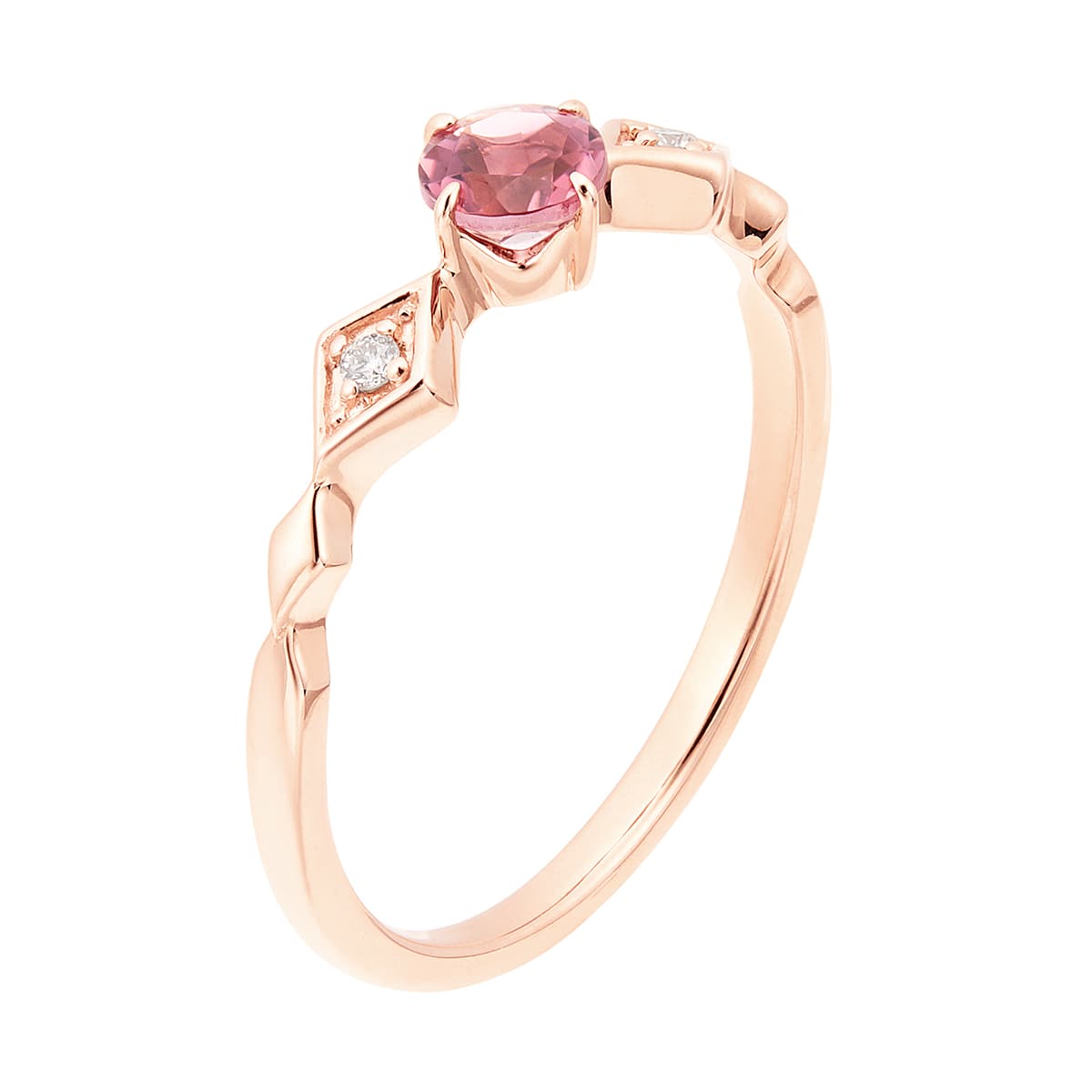 K10ピンクゴールドピンクトルマリンリング(RFR726-002)|TSUTSUMI