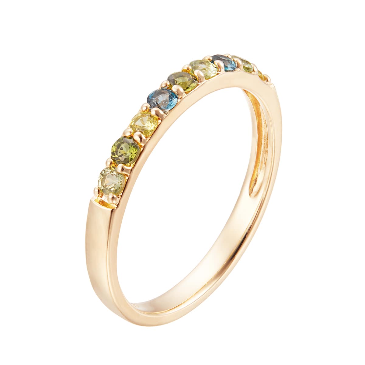 K10イエローゴールドマルチストーンリング(RFR864-002)|TSUTSUMI