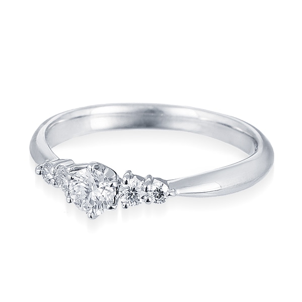 プラチナ鑑定書付ダイヤモンドリング(0.2カラット)(RKR255)|TSUTSUMI