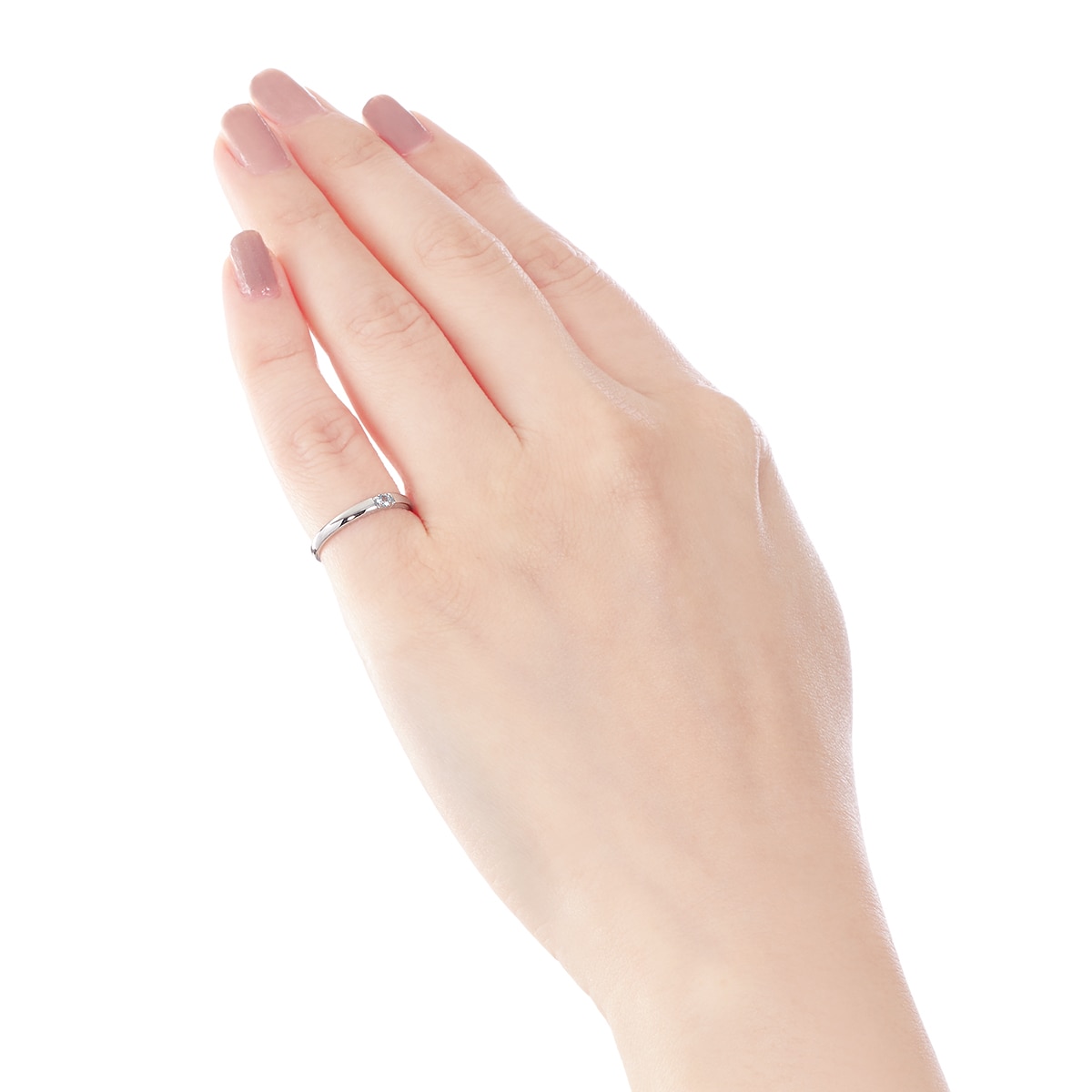 K10ホワイトゴールドブルートパーズリング（ピンキーリング）(RFR174