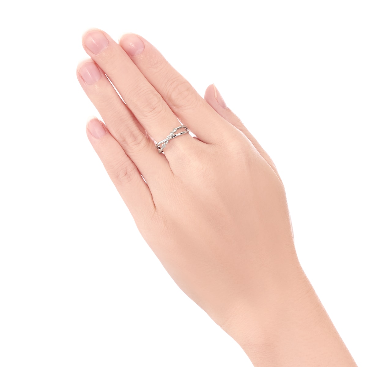 K10ホワイトゴールドダイヤモンドリング(RFR353-002)|TSUTSUMI