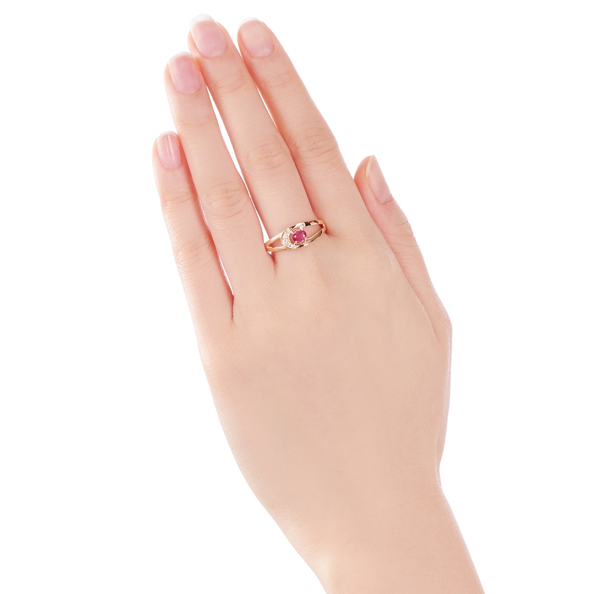 K18イエローゴールドルビーリング(RFR407-002)|TSUTSUMI（ジュエリー