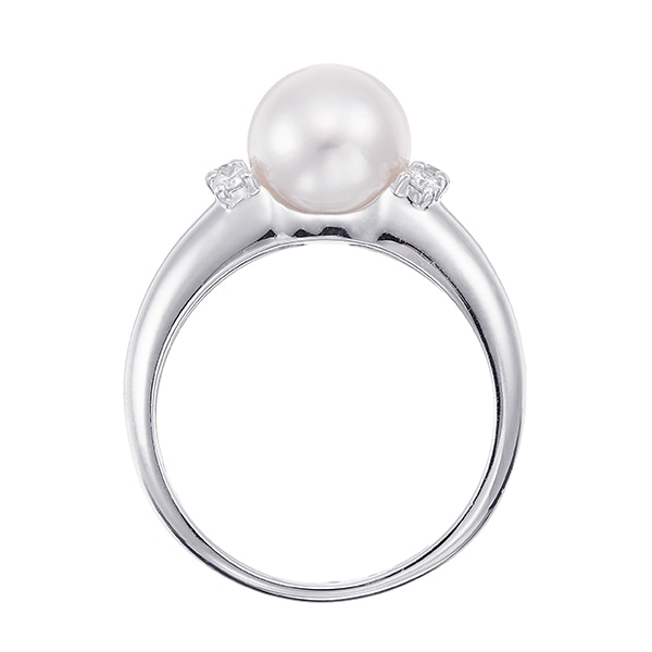 プラチナアコヤ真珠リング（8mm）(RFR416-001)|TSUTSUMI（ジュエリー