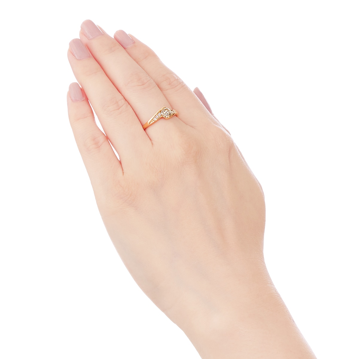 K18イエローゴールド鑑定書付ダイヤモンドリング（0.5カラット