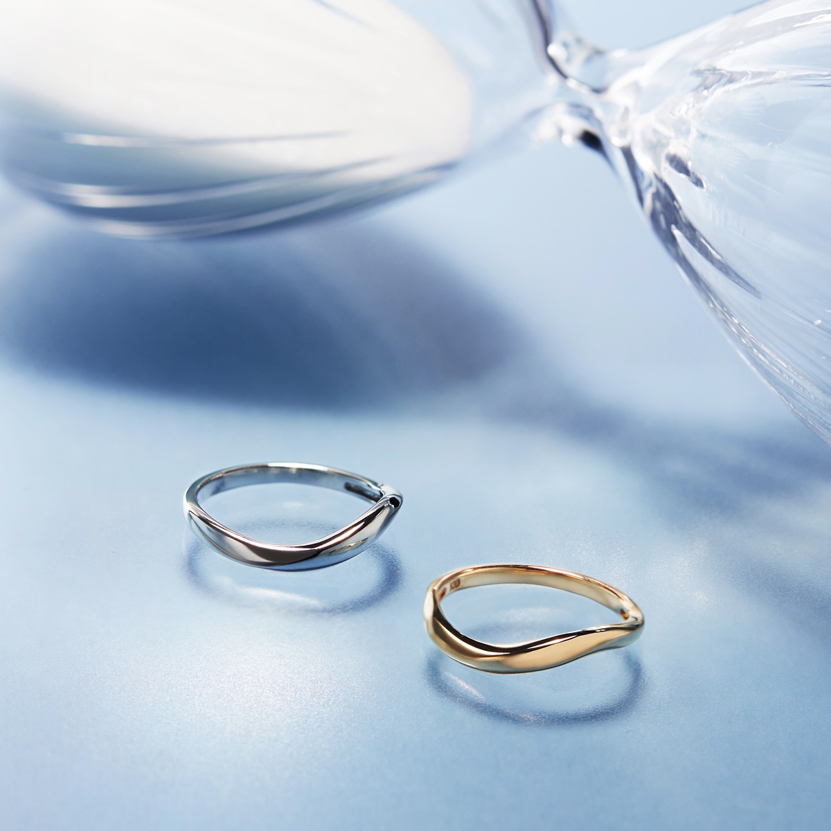 K10イエローゴールドリング（ピンキーリング）(RFR783-001)|TSUTSUMI