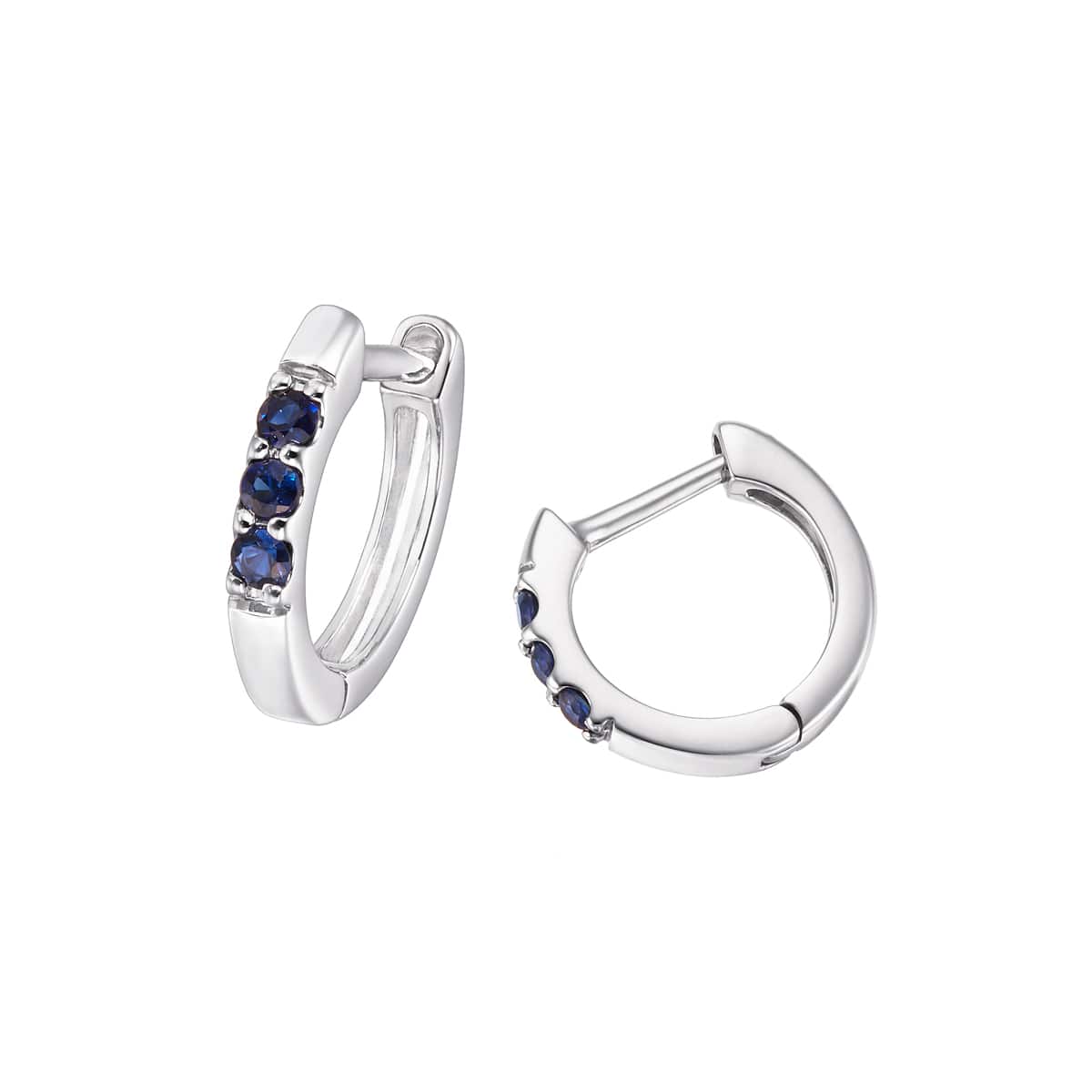 K10ホワイトゴールドサファイアピアス(RPE079-003)|TSUTSUMI