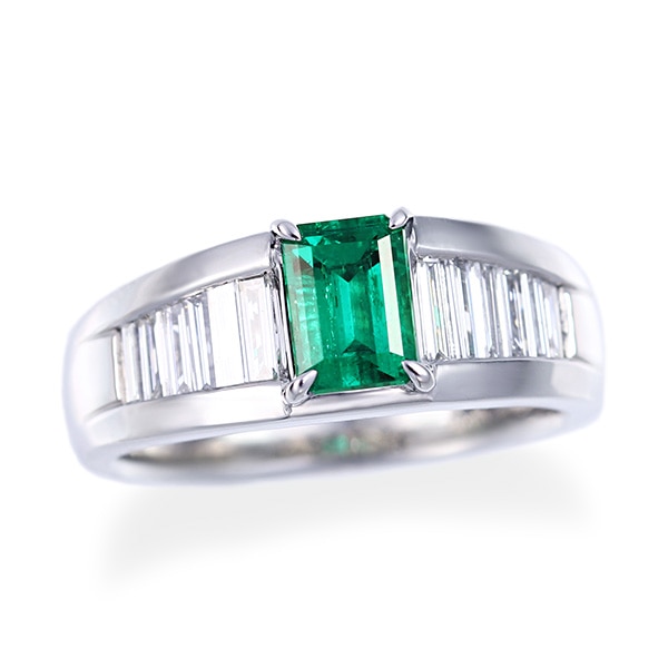 プラチナエメラルドリング(LFR360)|TSUTSUMI（ジュエリーツツミ