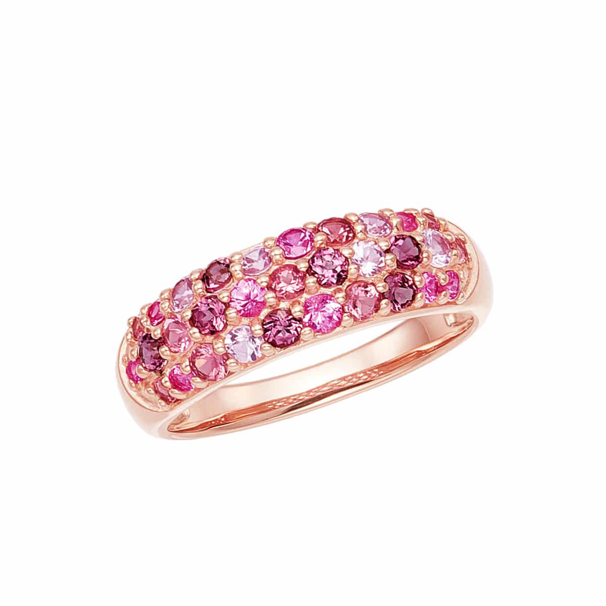 K10ピンクゴールドマルチストーンリング(RFR063)|TSUTSUMI（ジュエリー
