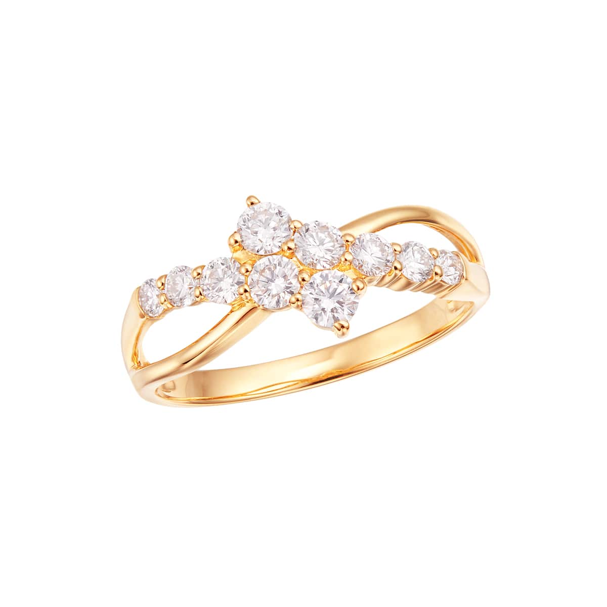 K18イエローゴールドダイヤモンドリング(RFR003-002)|TSUTSUMI