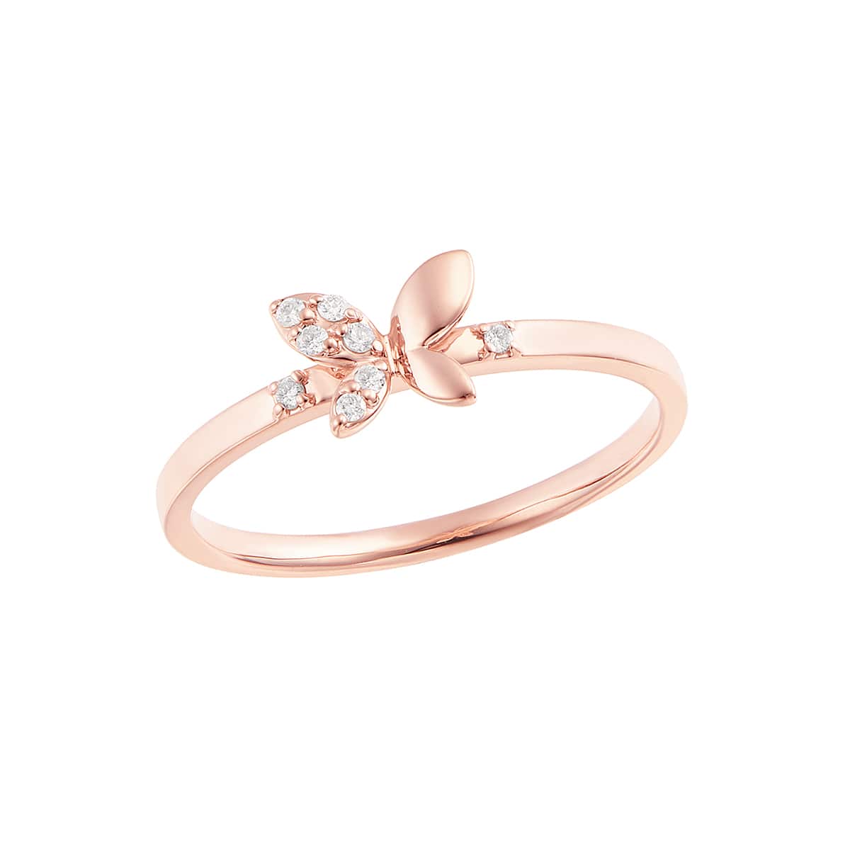 K10ピンクゴールドダイヤモンドリング(RFR140-001)|TSUTSUMI