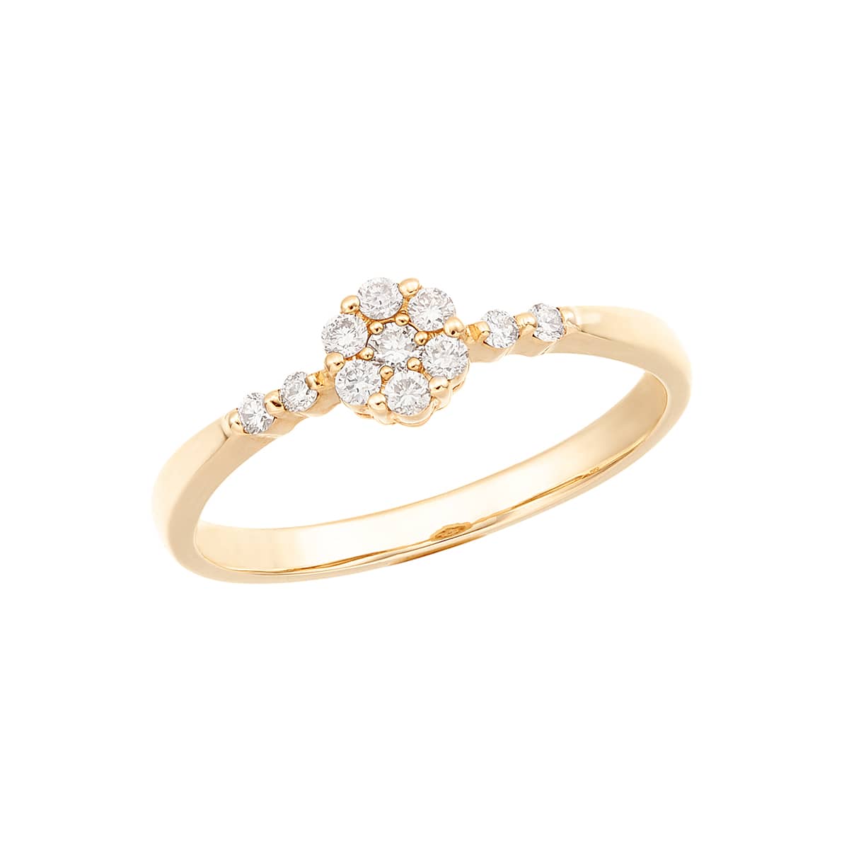 K10イエローゴールドダイヤモンドリング(RFR202-001)|TSUTSUMI