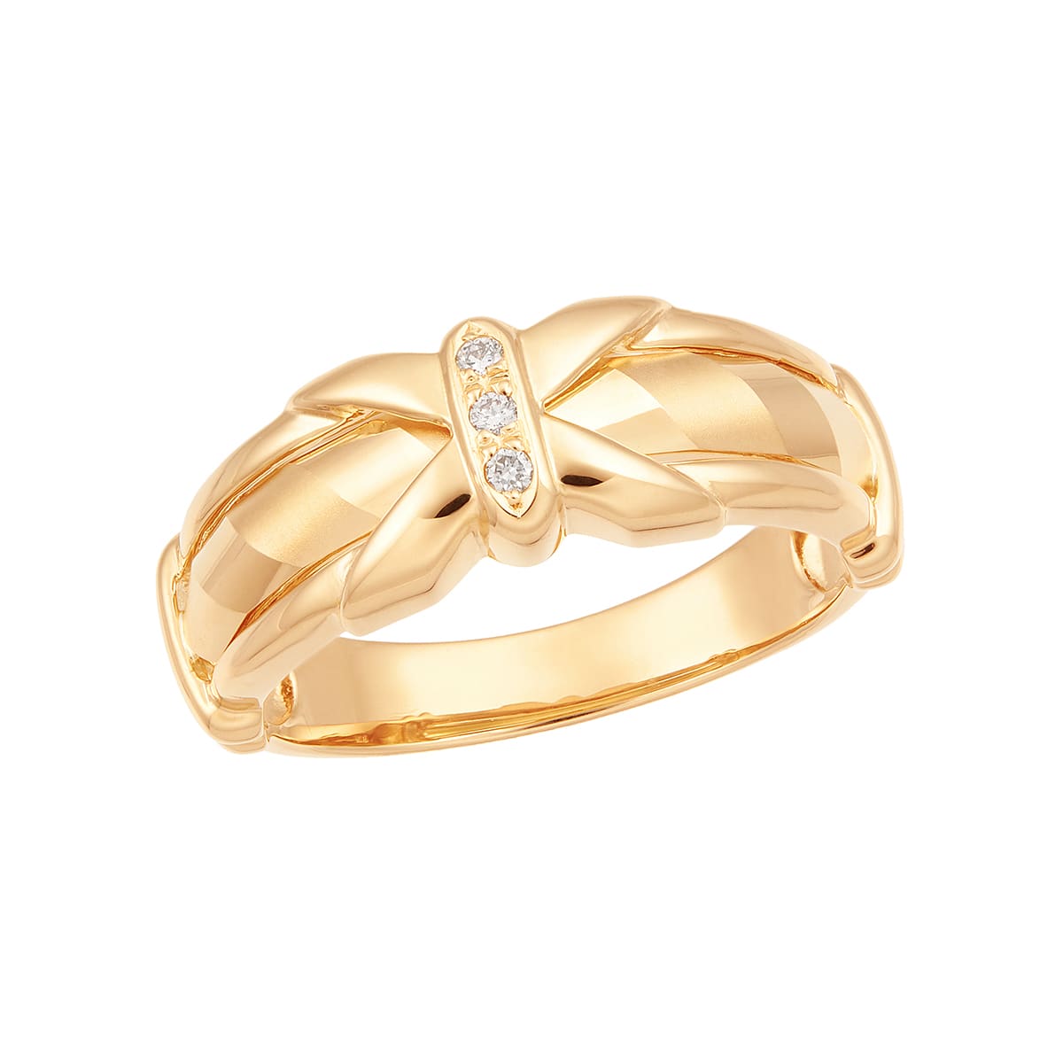 K18イエローゴールドダイヤモンドリング(RFR349-002)|TSUTSUMI