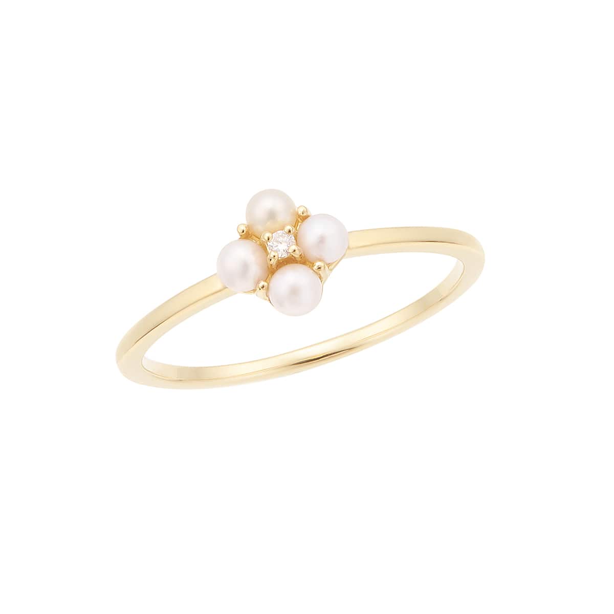 K10イエローゴールド淡水パールリング(RFR660-002)|TSUTSUMI