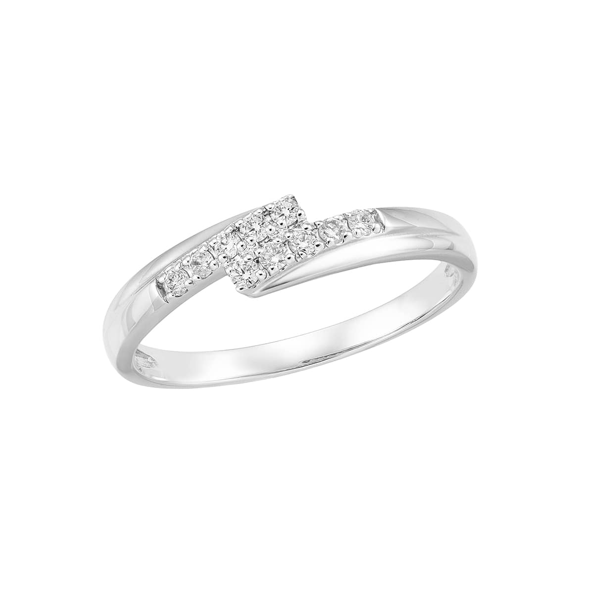 K18ホワイトゴールドダイヤモンドリング(RFR086-001)|TSUTSUMI