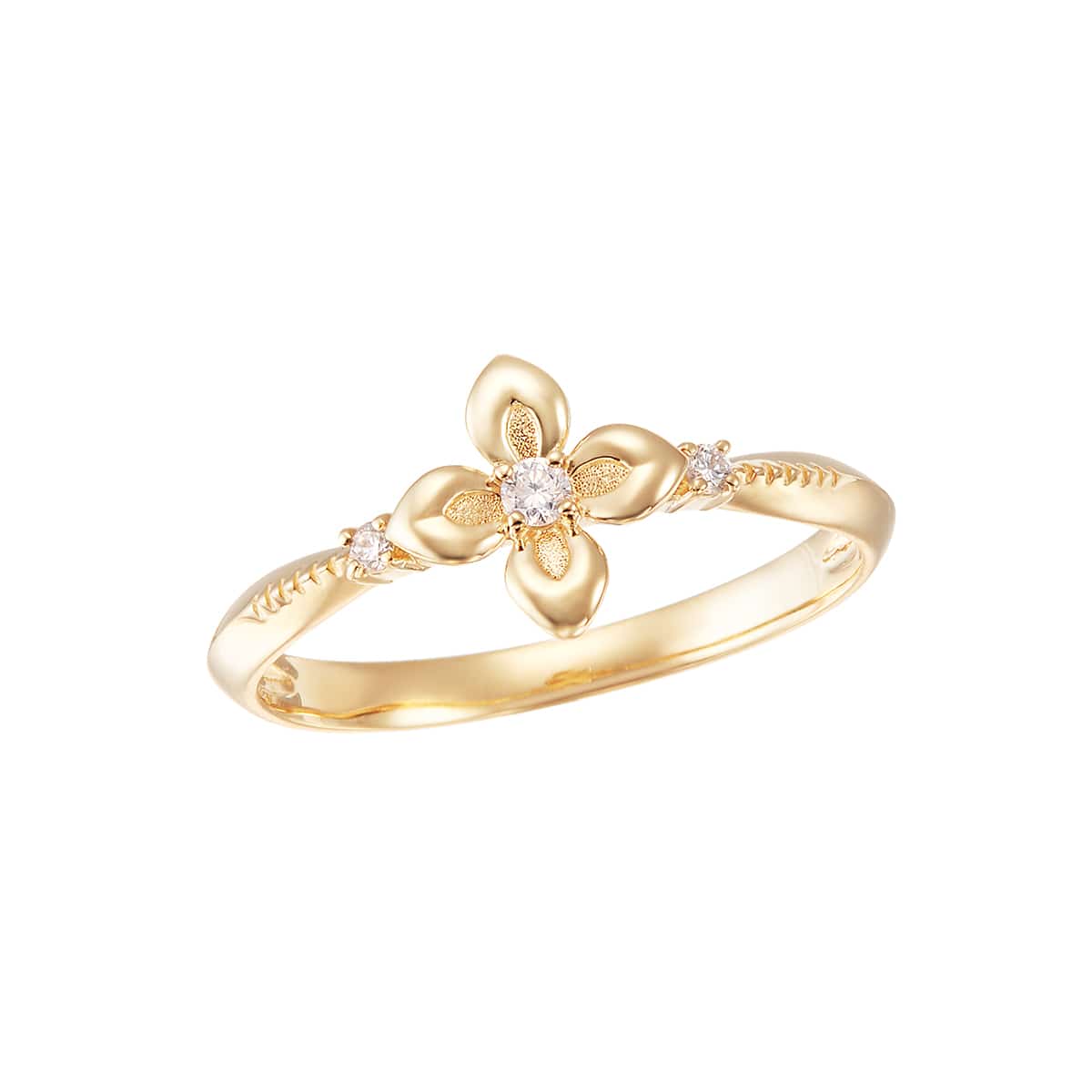 K10イエローゴールドグレームーンストーンリング(RFR549-001)|TSUTSUMI