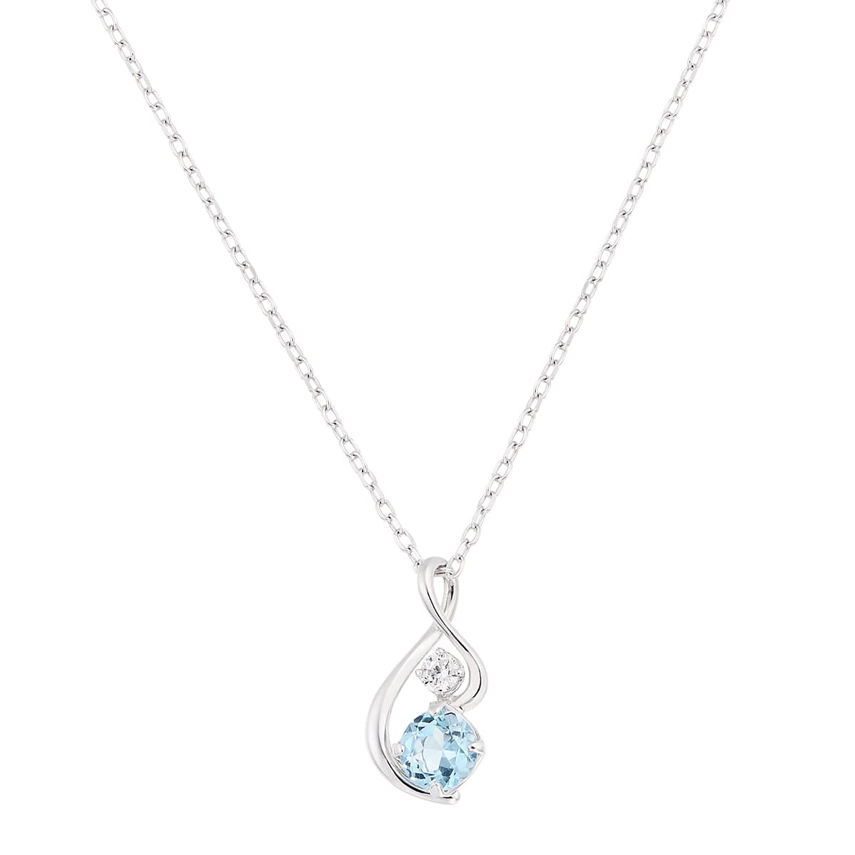 K10ホワイトゴールドブルートパーズネックレス(RPN382-001)|TSUTSUMI