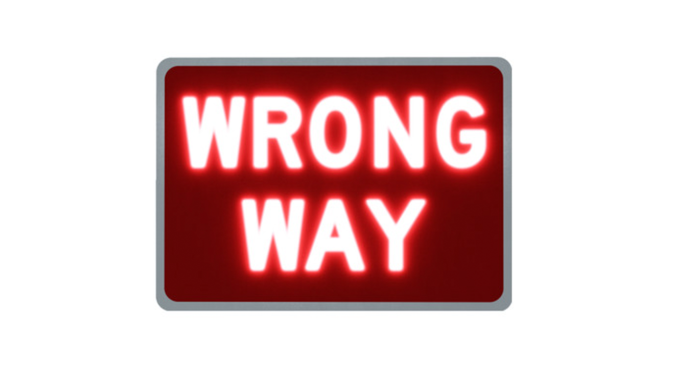 LegendViz Wrong Way Sign - Traffic Safety Supply Company