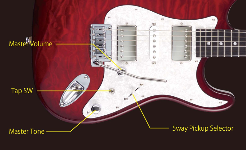 フックアップ、MD Guitarsのトラディショナルなシェイプの
