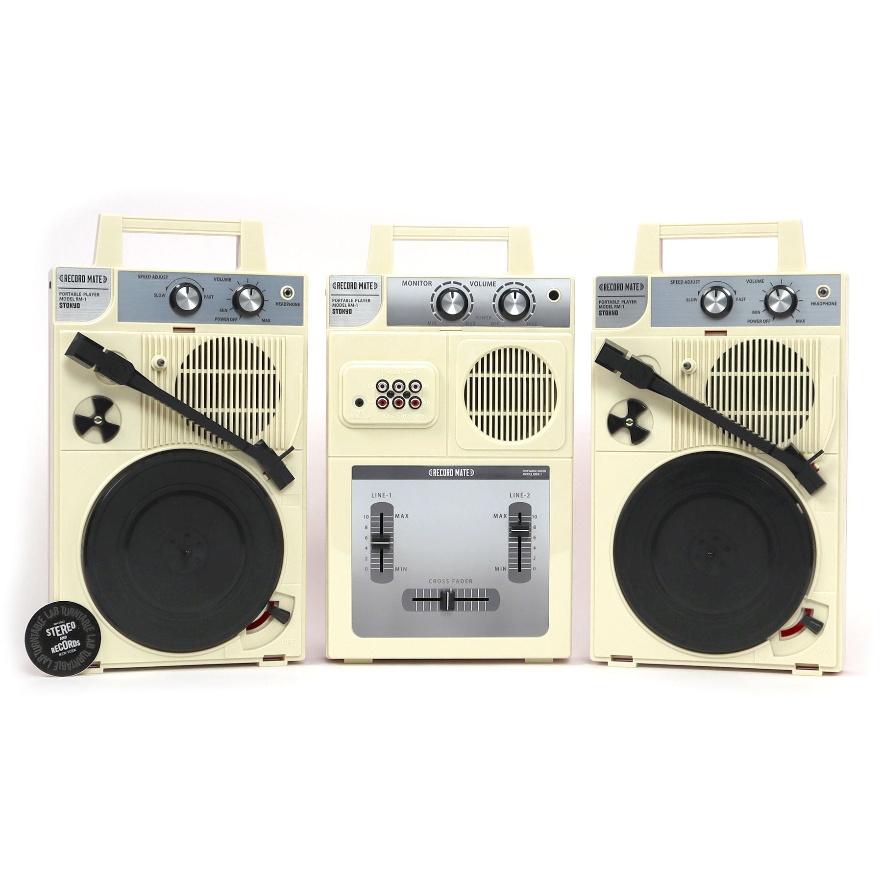 Stokyo: Complete Portable DJ Set (2x RM-1 Turntables, 1x RMX-1
