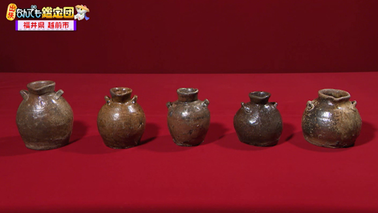 越前焼のお歯黒壺 5点｜開運！なんでも鑑定団｜テレビ東京