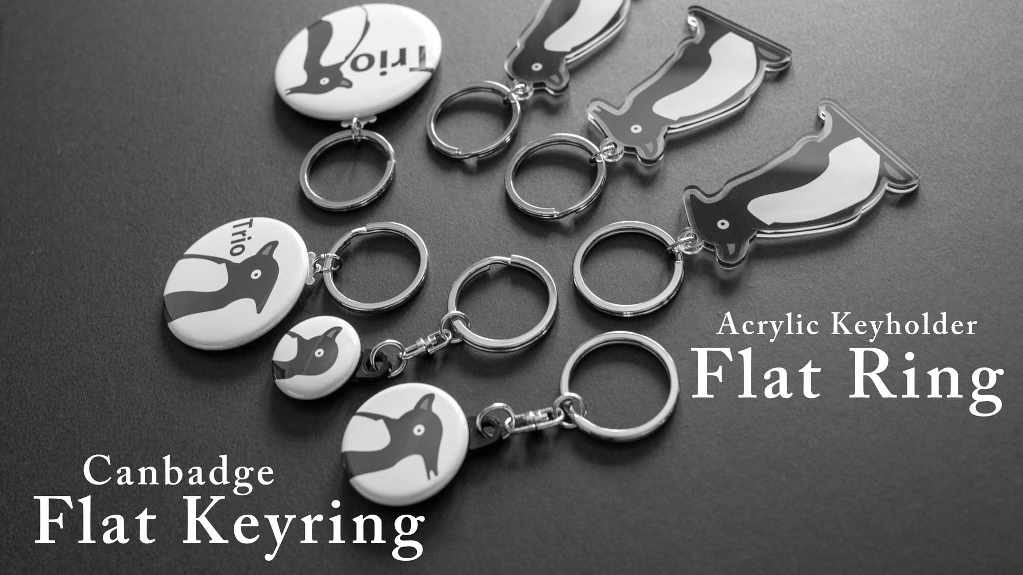 キレイな缶バッジとアクリルグッズのUCANBADGE：フラットキーリング缶